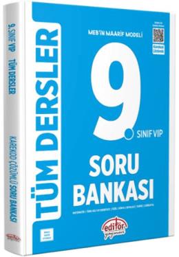 Editör 9. Sınıf VIP Tüm Dersler Soru Bankası