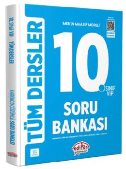Editör 10. Sınıf VIP Tüm Dersler Soru Bankası