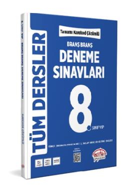 Editör 8. Sınıf Tüm Dersler Deneme Sınavları