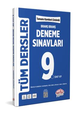 Editör 9. Sınıf Tüm Dersler Deneme Sınavları