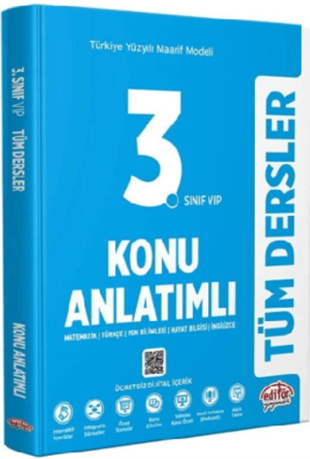 Editör 3. Sınıf Tüm Dersler Maarif Model Konu Anlatımlı