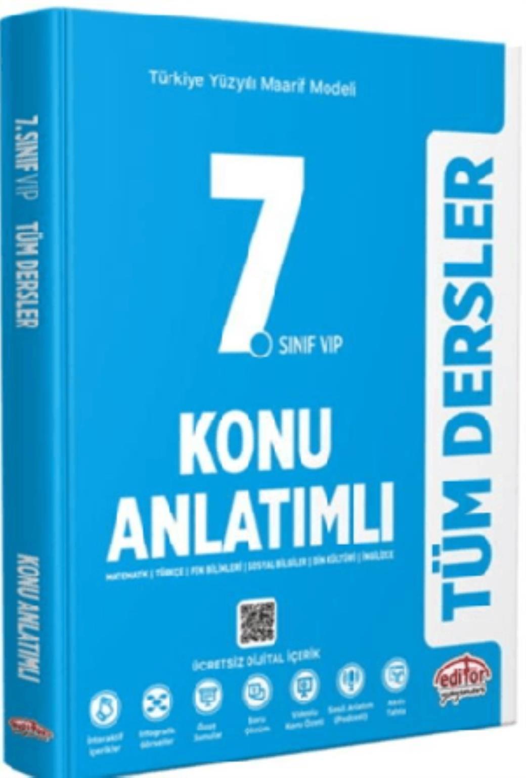 Editör 7. Sınıf Tüm Dersler Maarif Model Konu Anlatımlı