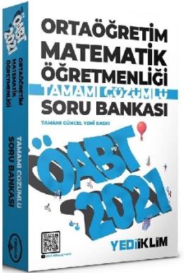 Yediiklim 2021 ÖABT Ortaöğretim - Lise Matematik Öğretmenliği Soru Bankası Çözümlü (İADESİZ)