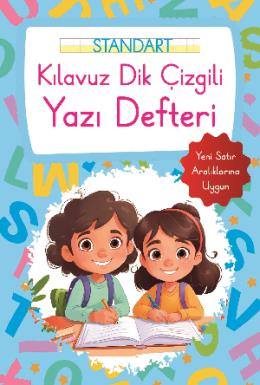 Kılavuz Dik Çizgili Yazı Defteri Büyük Boy Mavi