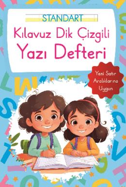 Kılavuz Dik Çizgili Yazı Defteri Küçük Boy Mavi