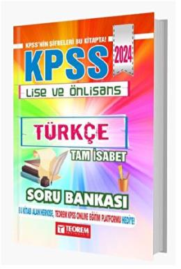 Teorem KPSS Lise Ön Lisans Tam İsabet Türkçe Soru Bankası