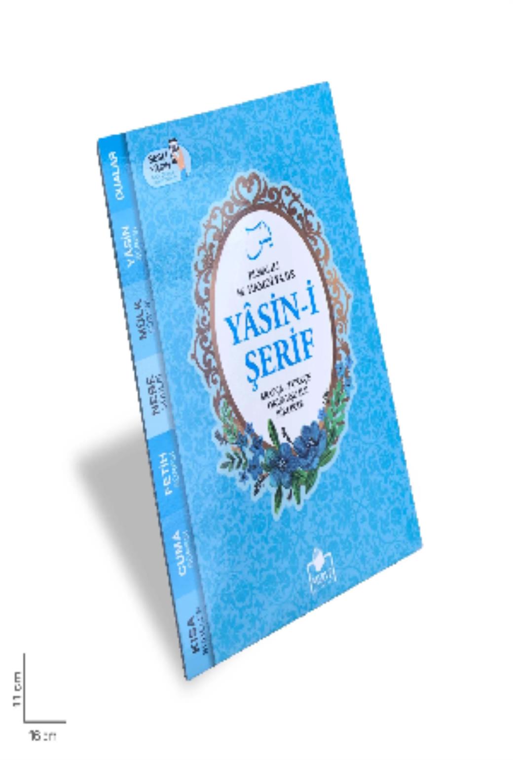 Merve Yasini Şerif Arapça Türkçe Okunuşu ile Birlikte Mavi Kapak