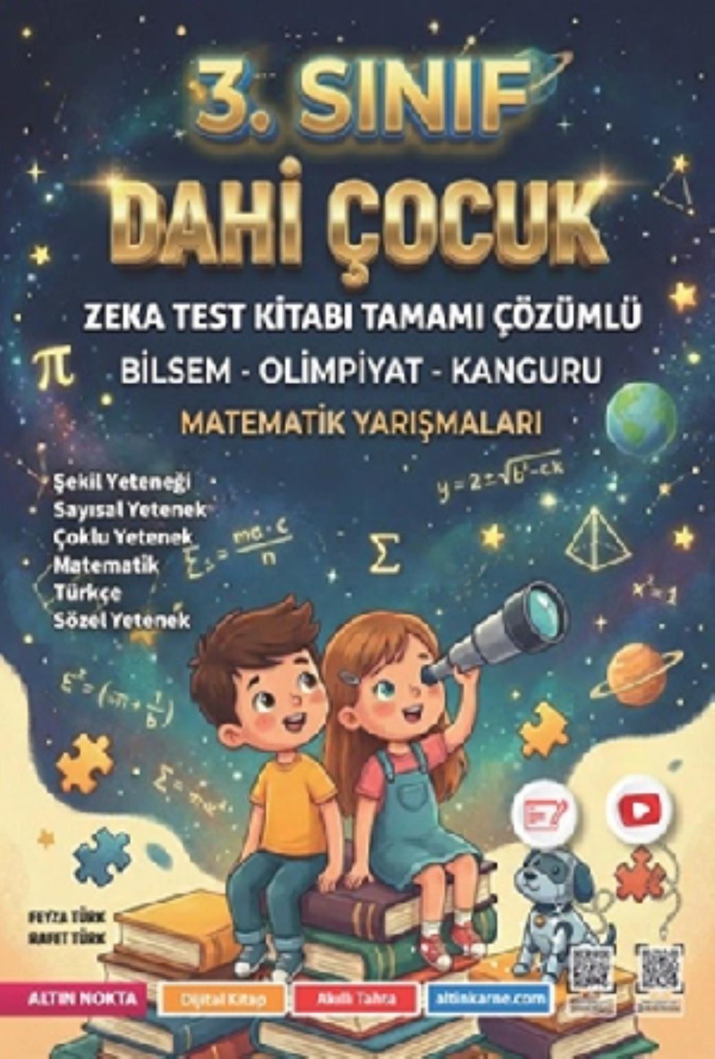 Altın Nokta 3. Sınıf Dahi Çocuk Bilsem Kanguru Olimpiyat Zeka Kitabı