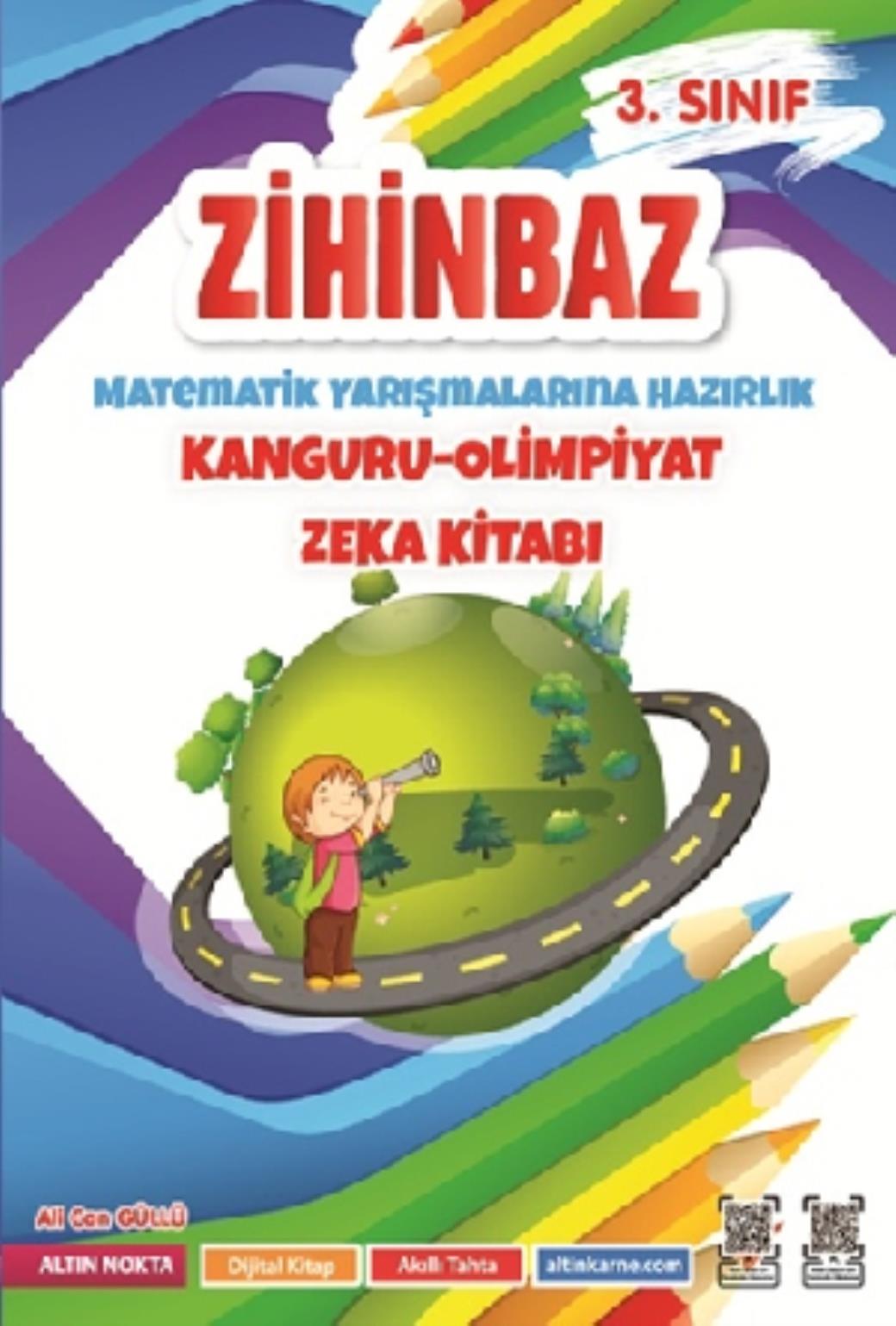 Altın Nokta 3.Sınıf Zihinbaz Matematik Yarışmalarına Hazırlık Kanguru Olimpiyat Zeka Kitabı