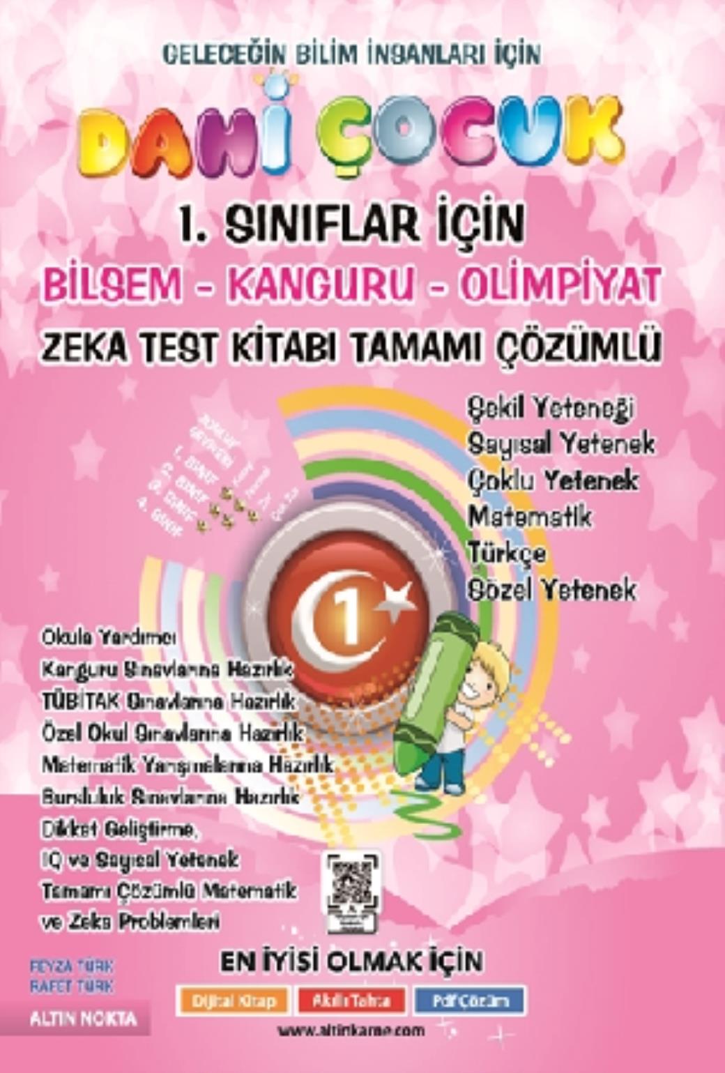 Dahi Çocuk 1 Sınıflar İçin Zeka Test Kitabı