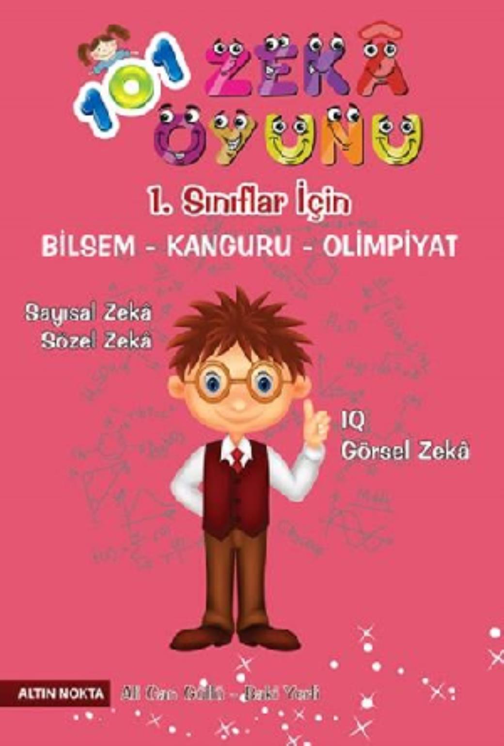 Altın Nokta 1.Sınıf 101 Zeka Oyunu Bilsem Kanguru Olimpiyat Kitabı