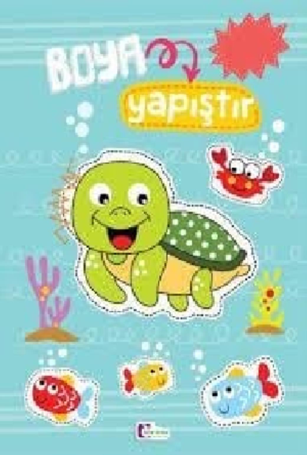 Boya Yapıştır Boyama Kitabı