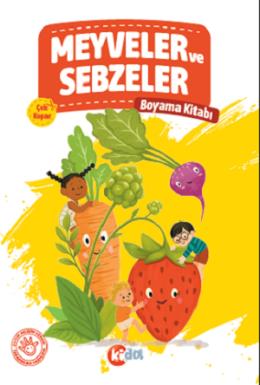 Meyveler ve Sebzeler Boyama Kitabı