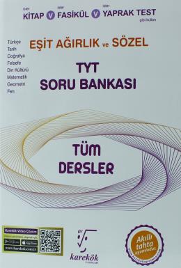 Karekök TYT Tüm Dersler Eşit Ağırlık ve Sözel Soru Bankası