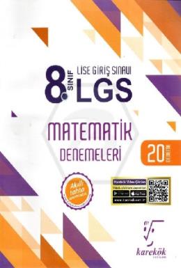 Karekök 8.Sınıf LGS Matematik 20 li Deneme Sınavı