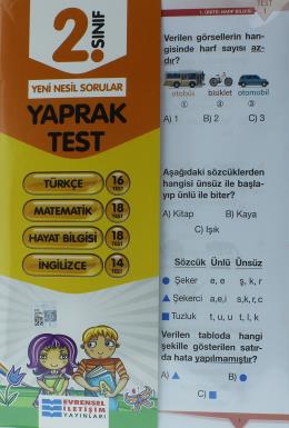 Evrensel İletişim 2.Sınıf Tüm Dersler Yaprak Test