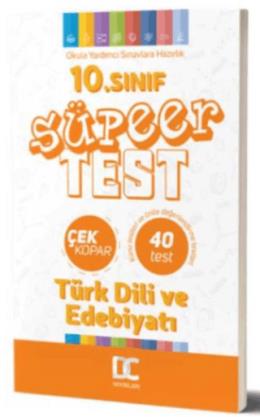 10. Sınıf Türk Dili ve Edebiyatı Süper Test Çek Kopar