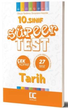 10. Sınıf Tarih Süper Test Çek Kopar