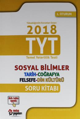 Metin Yayınları YKS  TYT 1. Oturum Sosyal Bilimler Soru Kitabı