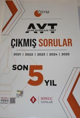Sonuç AYT Son 5 Yıl Çıkmış Sorular
