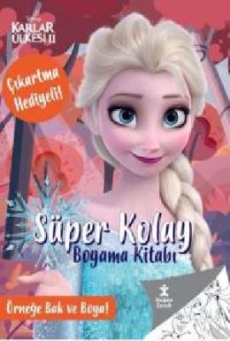 Disney Pixar Arabalar - Süper Kolay Boyama Kitabı - Çıkartma Hediyeli! Örneğe Bak ve Boya!