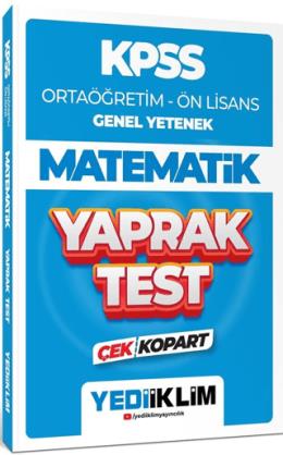 Yediiklim 2024 KPSS Ortaöğretim - Ön Lisans Genel Yetenek Matematik Çek Kopart Yaprak Test