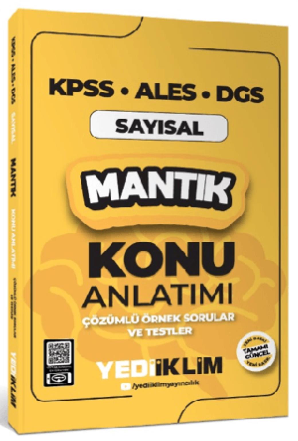 Yediiklim 2025 KPSS ALES DGS Sayısal Mantık Konu Anlatımı