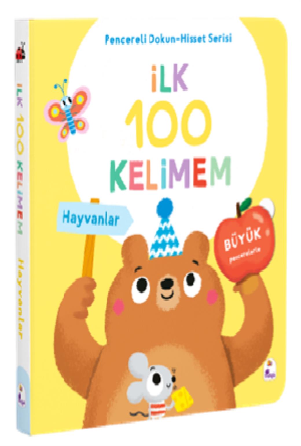 İlk 100 Kelimem Hayvanlar (Ciltli Pencereli Dokun Hisset)