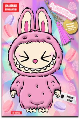 Labubu Pinky Rose Çılgın Koleksiyon Çıkartmalı Boyama Kitabı
