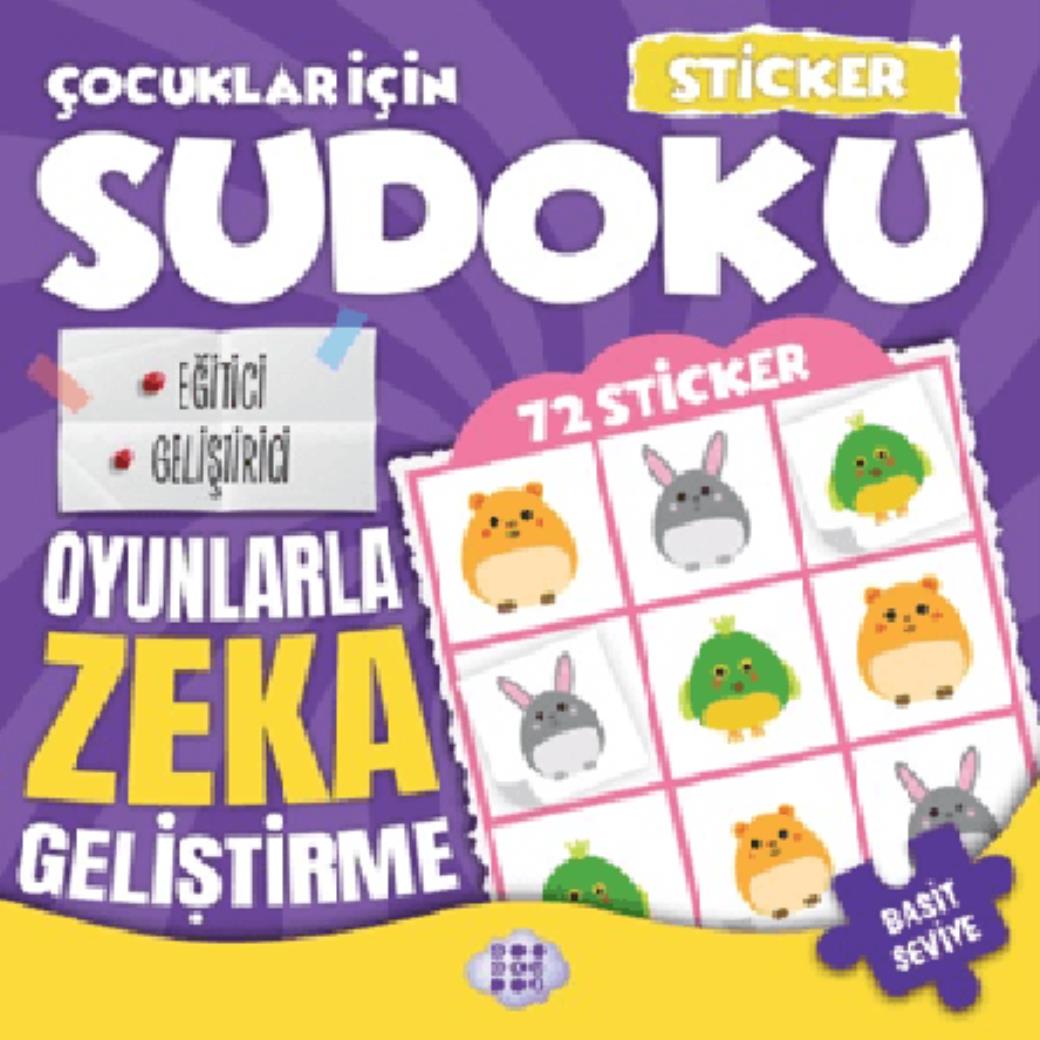 Çocuklar için Sudoku Sticker Hediyeli Basit Seviye 2