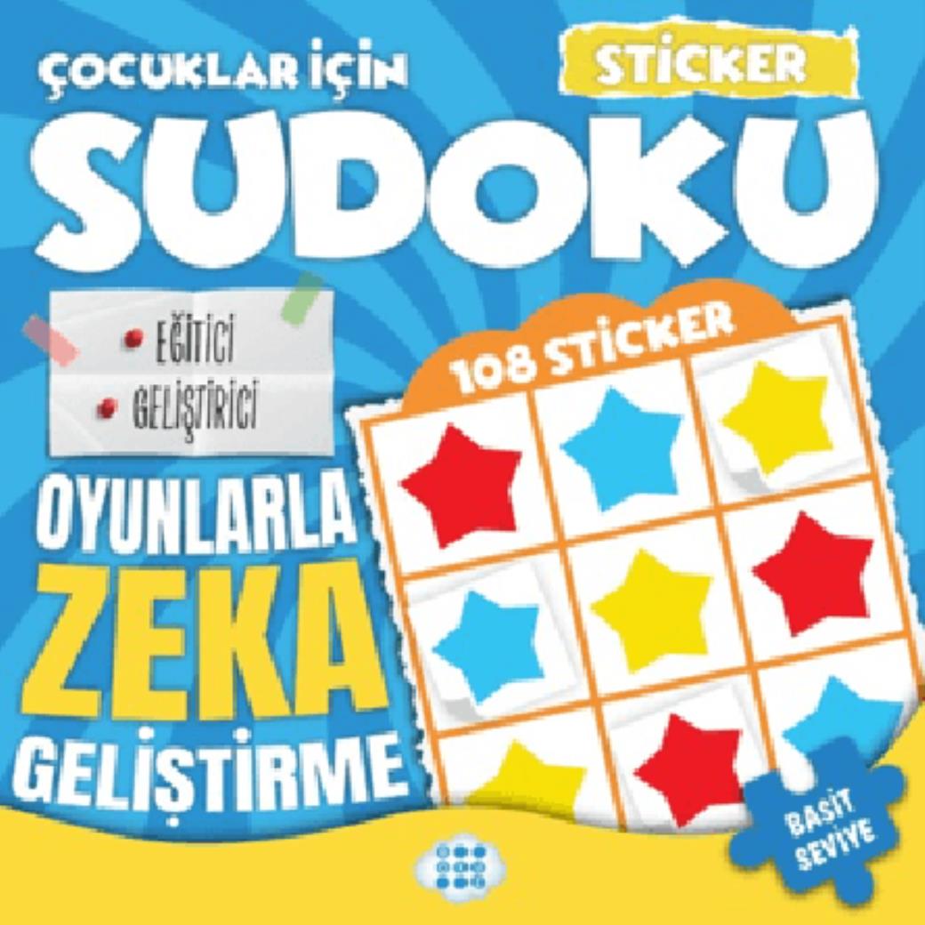 Çocuklar için Sudoku Sticker Hediyeli Basit Seviye 3