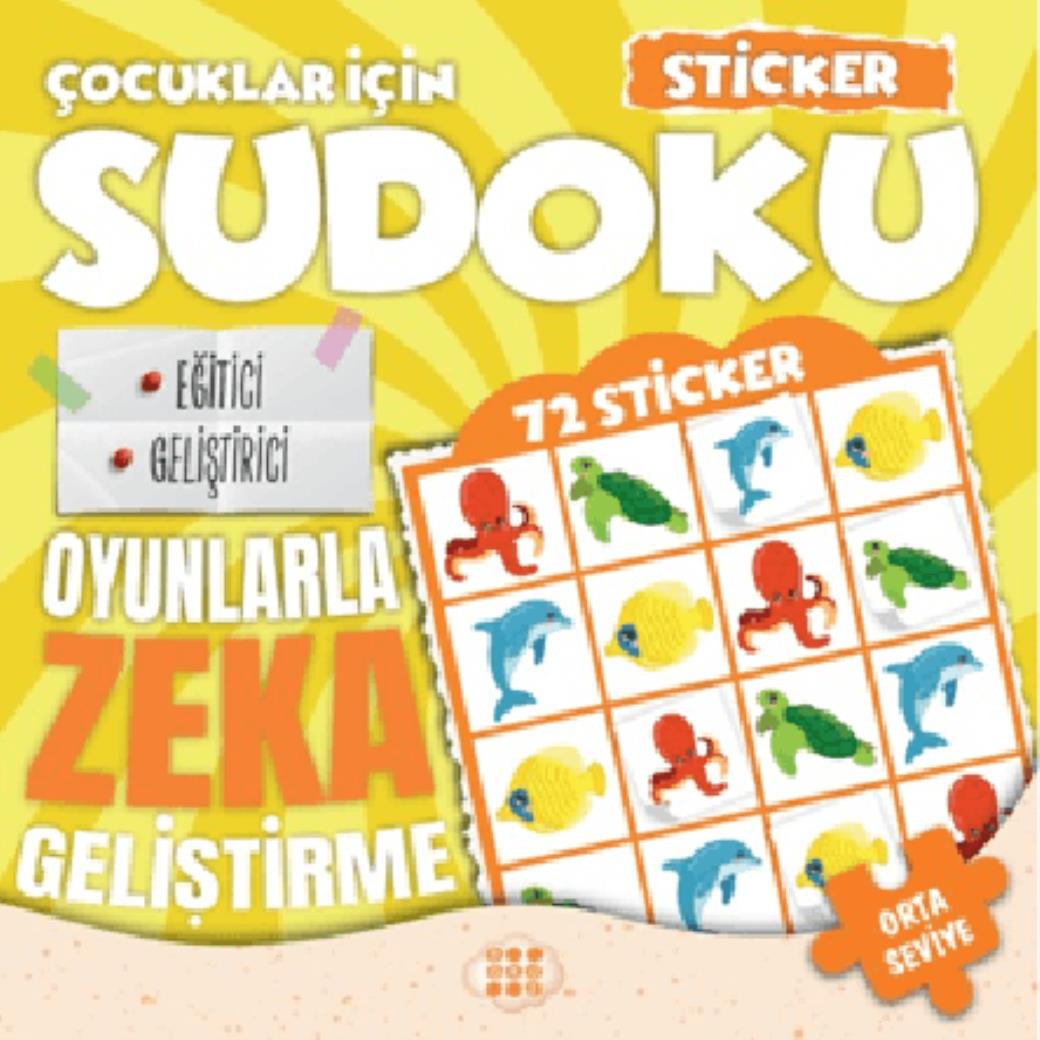 Çocuklar için Sudoku Sticker Hediyeli Orta Seviye 2