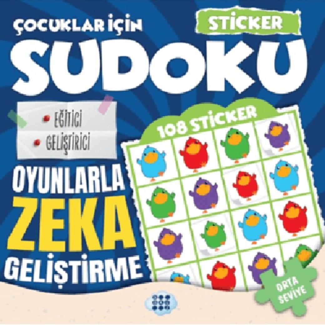 Çocuklar için Sudoku Sticker Hediyeli Orta Seviye 3