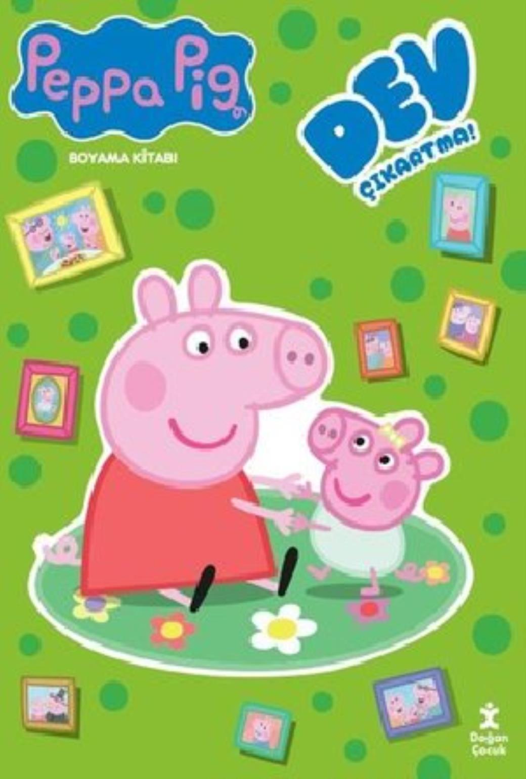 Peppa Pig Dev Çıkartmalı Boyama Kitabı