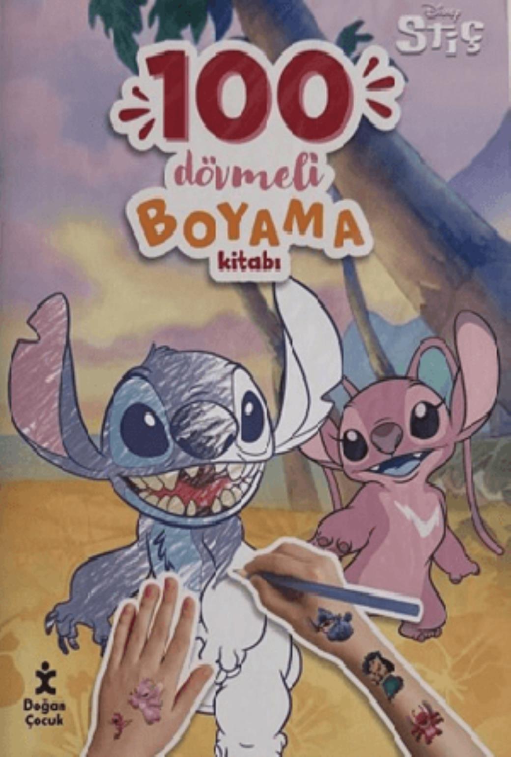 Disney Stitch 100 Dövmeli Boyama Kitabı
