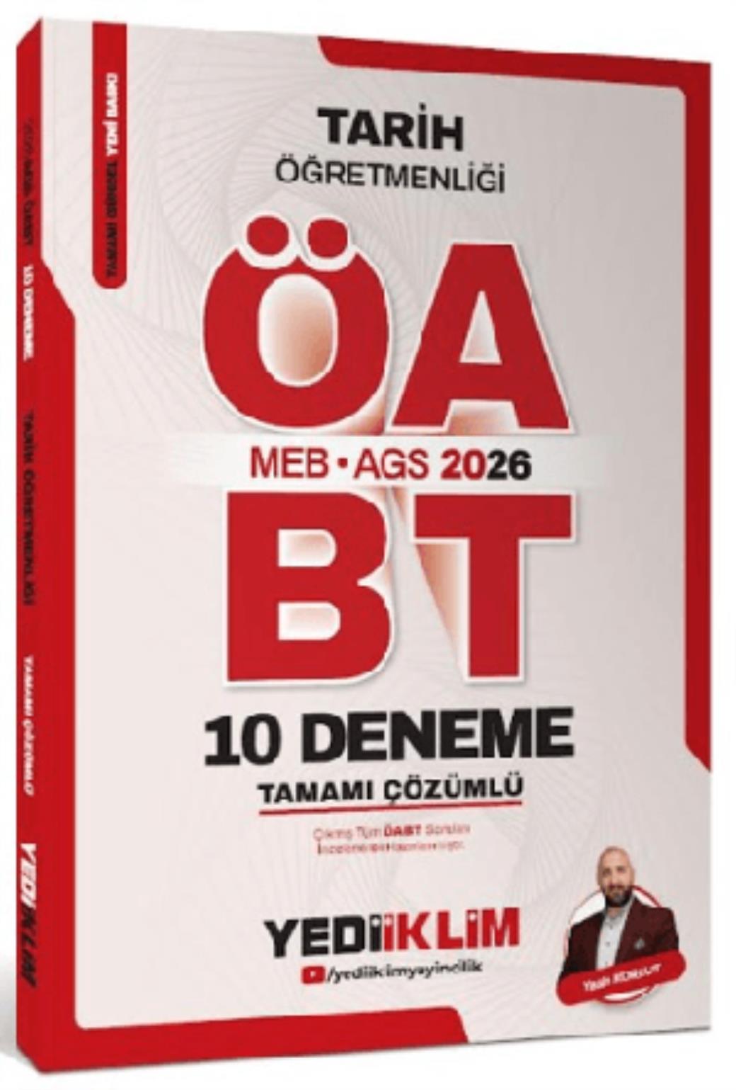 Yediiklim 2026 MEB AGS ÖABT Tarih Öğretmenliği Tamamı Çözümlü 10 Deneme