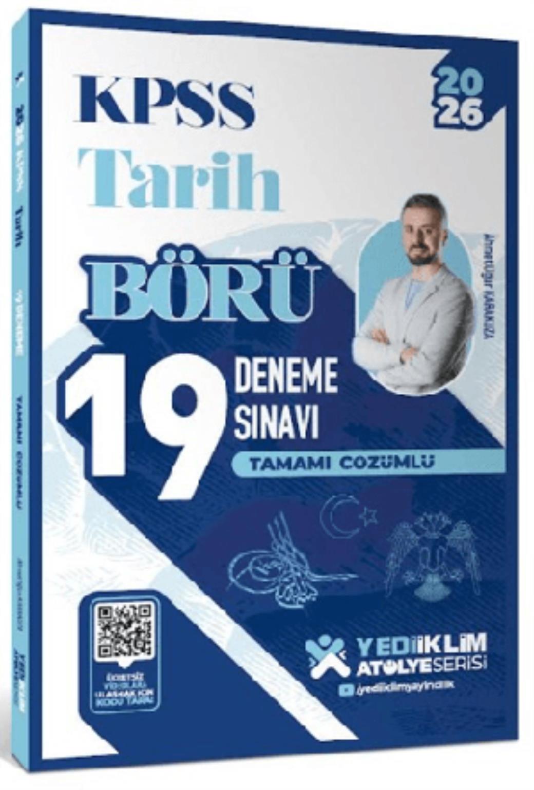 Yediiklim 2026 KPSS Börü Tarih Tamamı Çözümlü 19 Deneme Sınavı