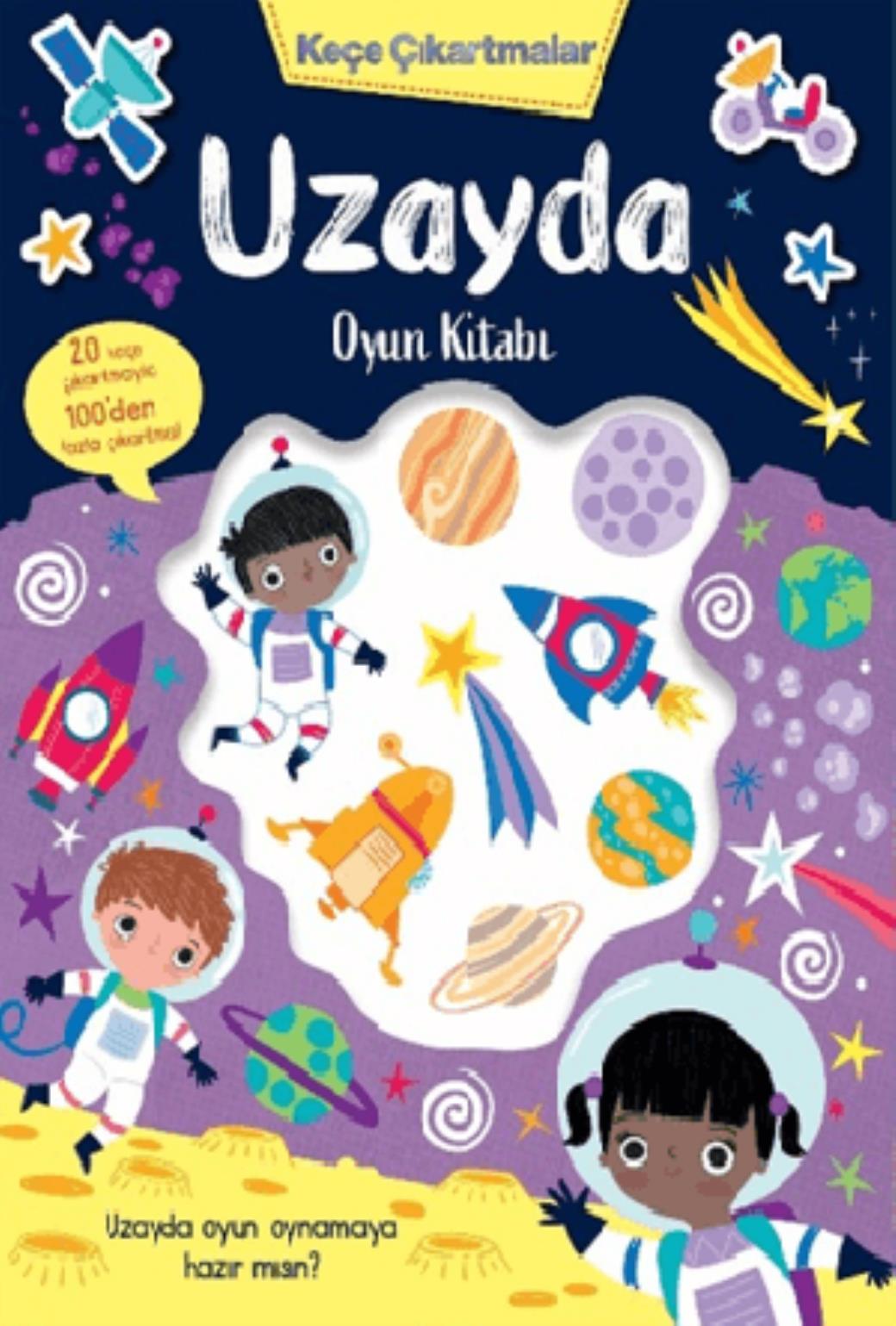 Keçe Çıkartmalar Uzayda Oyun Kitabı