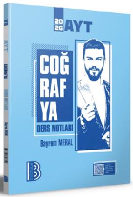 Benim Hocam 2026 AYT Coğrafya Ders Notları