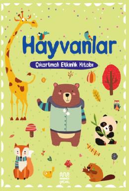Hayvanlar Çıkartmalı Etkinlik Kitabı