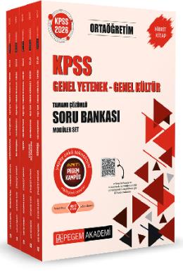 Pegem 2026 KPSS Ortaöğretim Soru Bankası Modüler Set GYGK Tamamı Çözümlü (5 Kitap)