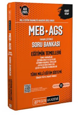 Pegem 2025 MEB AGS Eğitimin Temelleri Soru Bankası