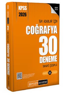 Pegem 2026 KPSS Coğrafya 30 Deneme