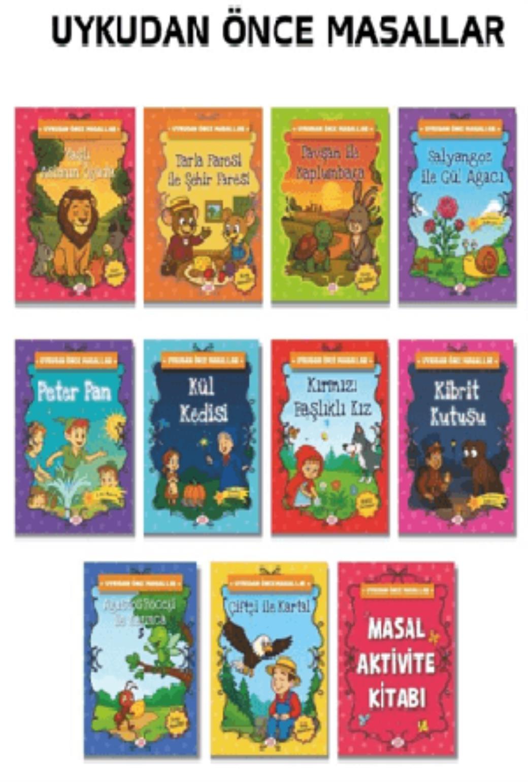 Uykudan Önce Masallar Seti (10 Kitap +1 Aktivite Takım)