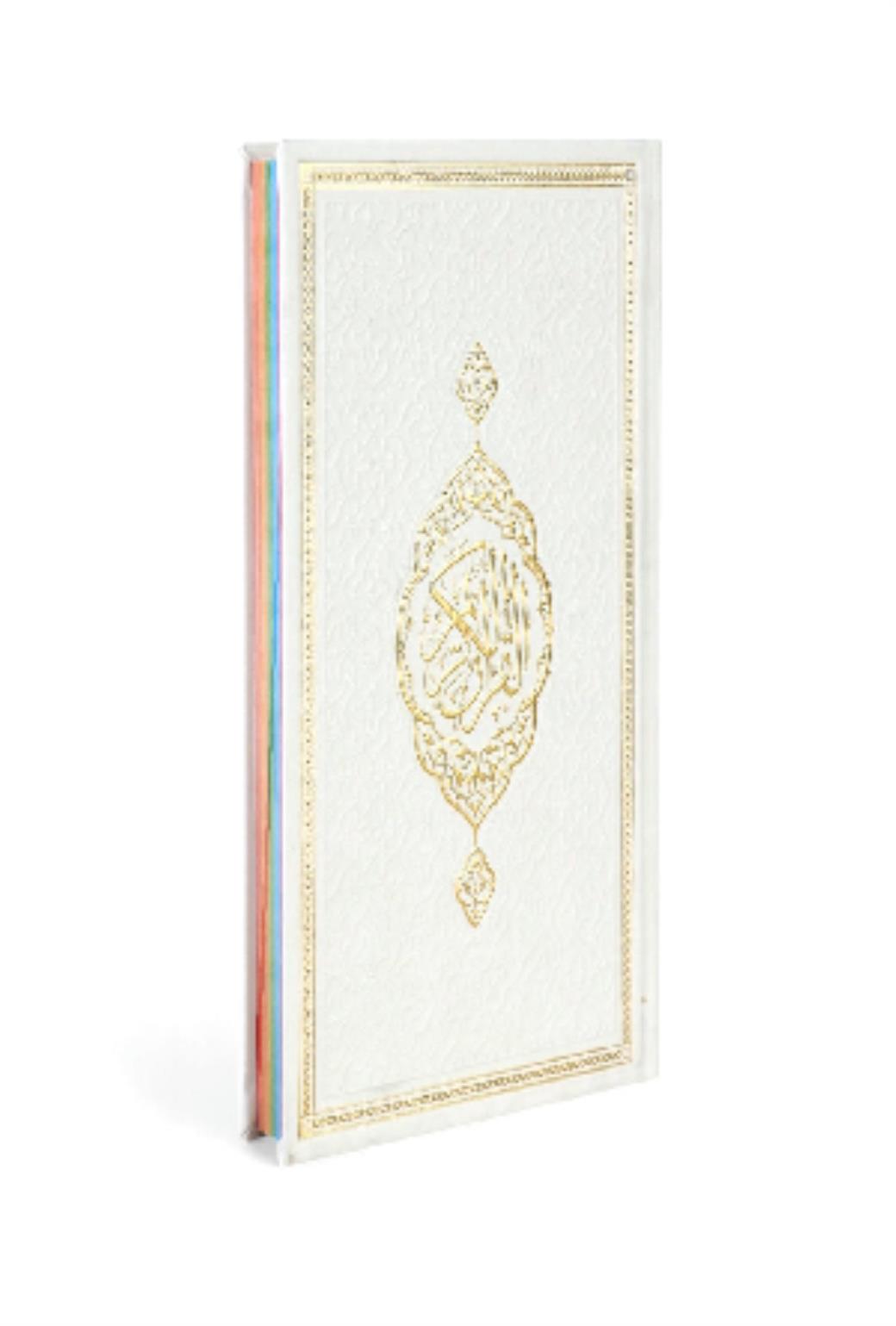 Furkan Orta Boy Bilgisayar Hatlı Arapça Gökkuşağı Termo Deri Kuranı Kerim