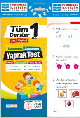 Evrensel 1.Sınıf Tüm Dersler Yaprak Test