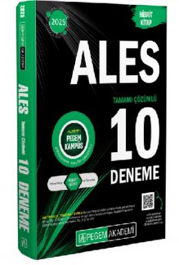 Pegem 2025 ALES Tamamı Çözümlü 10 Deneme