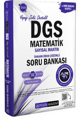 Pegem 2025 DGS Matematik Sayısal Mantık Soru Bankası (İADESİZ)