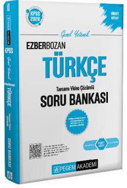 Pegem 2026 KPSS GYGK Ezberbozan Türkçe Soru Bankası