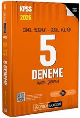 Pegem 2026 KPSS GYGK 5 Deneme Çözümlü